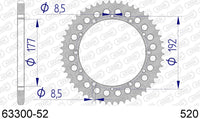 Corona AFAM 63300-52 in all. passo 520