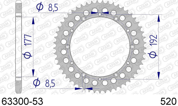Corona AFAM 63300-53 in all. passo 520