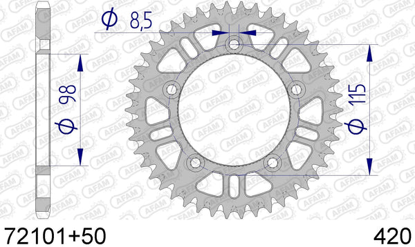 Corona AFAM 72101+50 in all. passo 420