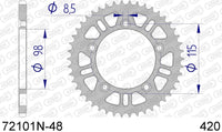 Corona AFAM 72101N-48 in all. passo 420