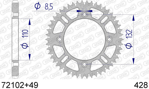 Corona AFAM 72102+49 in all. passo 428