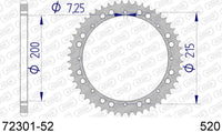 Corona AFAM 72301-52 in all. passo 520