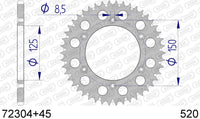 Corona AFAM 72304+45 in all. passo 520