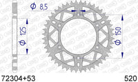 Corona AFAM 72304+53 in all. passo 520