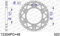Corona AFAM 72304PO+48 in all. passo 520 orange