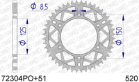 Corona AFAM 72304PO+51 in all. passo 520 orange