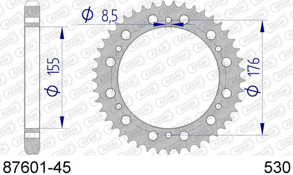 Corona AFAM 87601-45 in all. passo 530