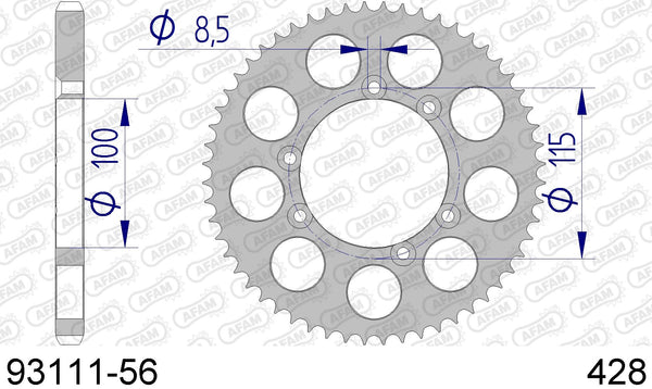 Corona AFAM 93111-56 in all. passo 428