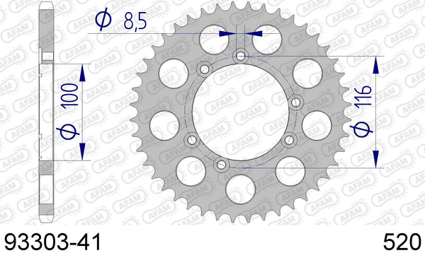 Corona AFAM 93303-41 in all. passo 520