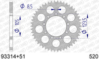 Corona AFAM 93314+51 in all. passo 520