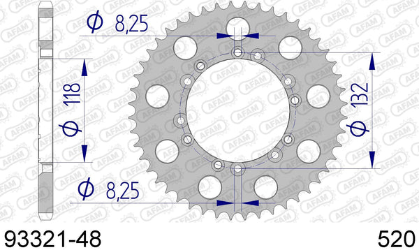 Corona AFAM 93321-48 in all. passo 520