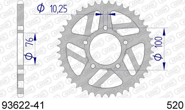 Corona AFAM 93622-41 in all. passo 520