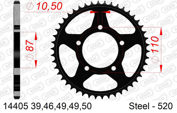 Corona AFAM 14405-47 In Acc  Passo 520