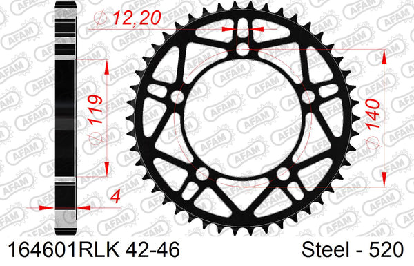 Corona AFAM 164601Rlk-45 In Acc  Passo 520