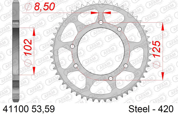 Corona AFAM 41100-59 In Acc  Passo 420