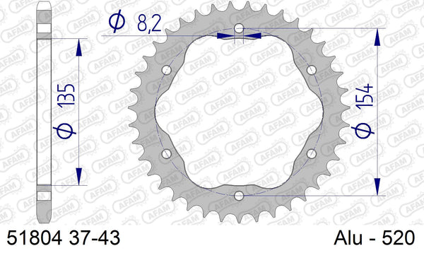 Corona AFAM 51804-43In All  Passo 520