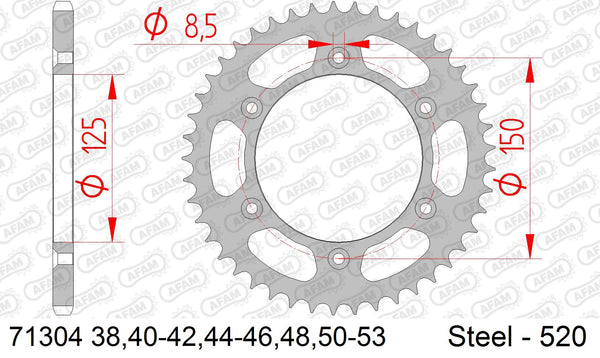 Corona AFAM 71304-46 In Acc  Passo 520