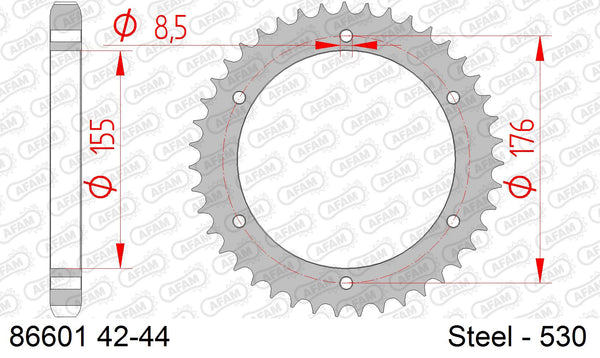 Corona AFAM 86601-44 In Acc  Passo 530