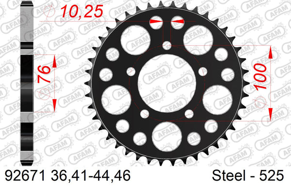 Corona AFAM 92671-44 In Acc  Passo 525