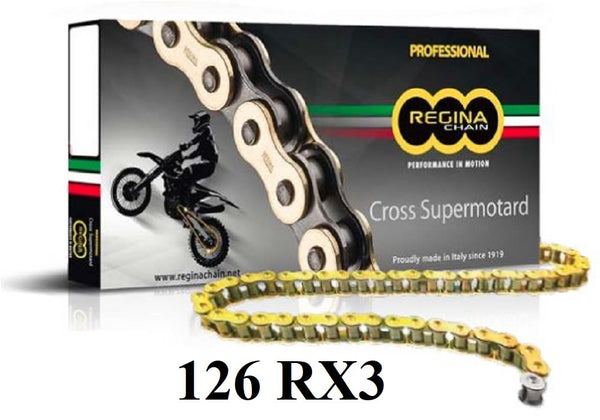 Catena 126RX3 124 maglie passo 428 - Oro