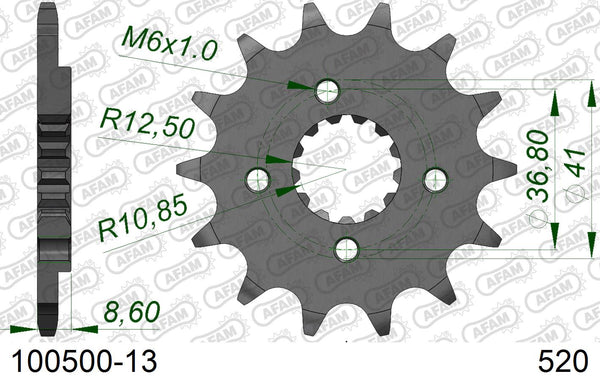 Pignone AFAM 100500-13 passo 520