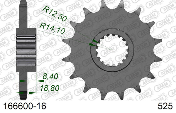 Pignone AFAM 166600-16 passo 525