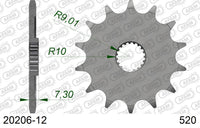 Pignone AFAM 20206-12 passo 520