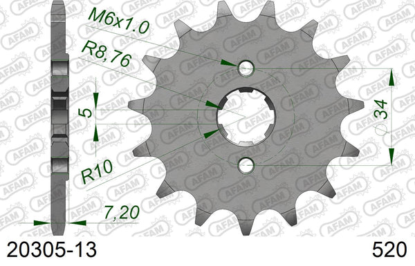 Pignone AFAM 20305-13 passo 520