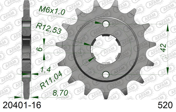 Pignone AFAM 20401-16 passo 520