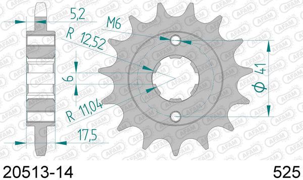 Pignone AFAM 20513-14 passo 525