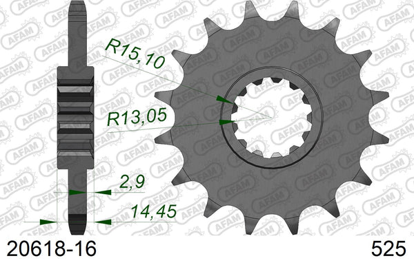 Pignone AFAM 20618-16 passo 525
