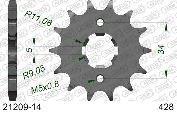 Pignone AFAM 21209-14 passo 428