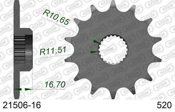 Pignone AFAM 21506-16 passo 520