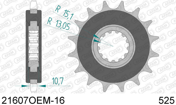 Pignone AFAM 21607OEM-16 passo 525