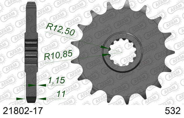 Pignone AFAM 21802-17 passo 532