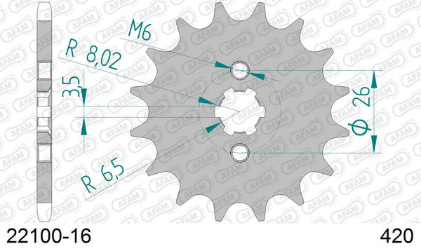 Pignone AFAM 22100-16 passo 420