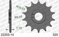 Pignone AFAM 22203-14 passo 520