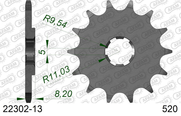 Pignone AFAM 22302-13 passo 520