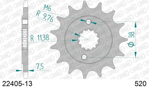 Pignone AFAM 22405-13 passo 520