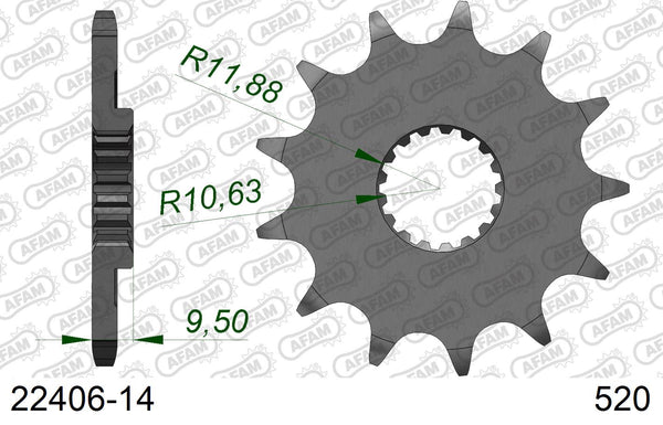 Pignone AFAM 22406-14 passo 520