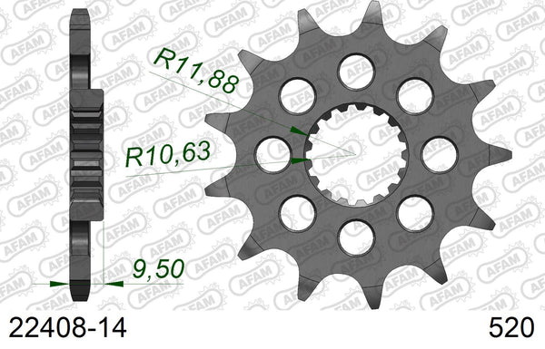 Pignone AFAM 22408-14 passo 520
