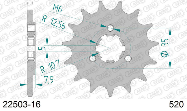 Pignone AFAM 22503-16 passo 520
