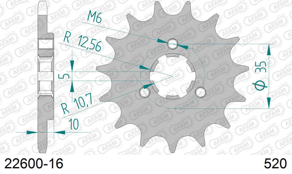Pignone AFAM 22600-16 passo 520