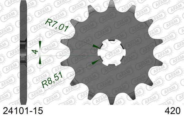 Pignone AFAM 24101-15 passo 420