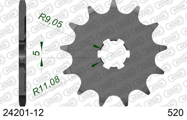 Pignone AFAM 24201-12 passo 520