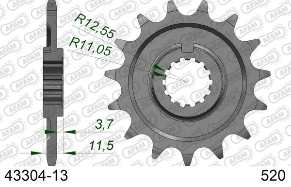 Pignone AFAM 43304-13 passo 520