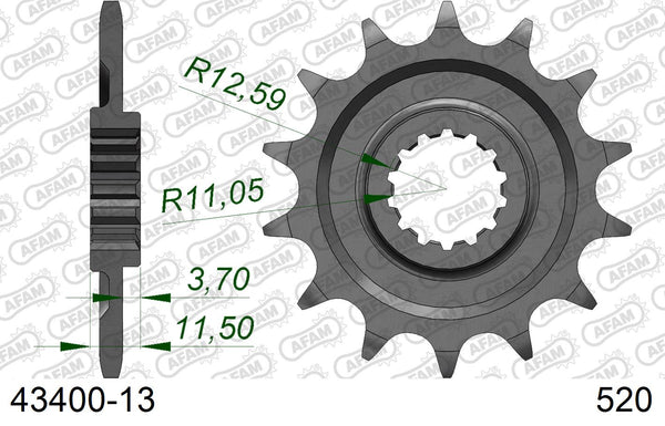 Pignone AFAM 43400-13 passo 520