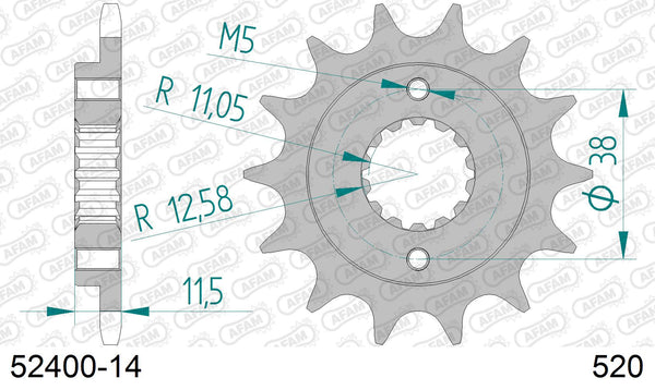 Pignone AFAM 52400-14 passo 520