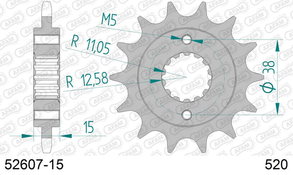 Pignone AFAM 52607-15 passo 520
