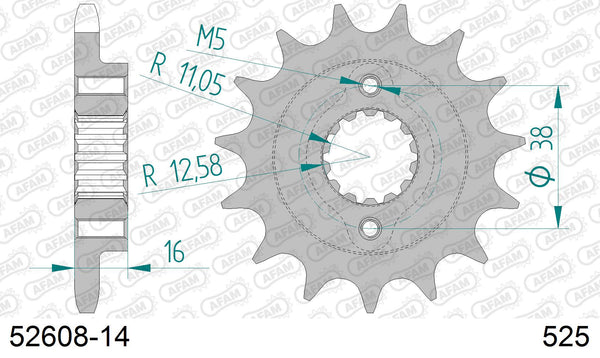 Pignone AFAM 52608-14 passo 525